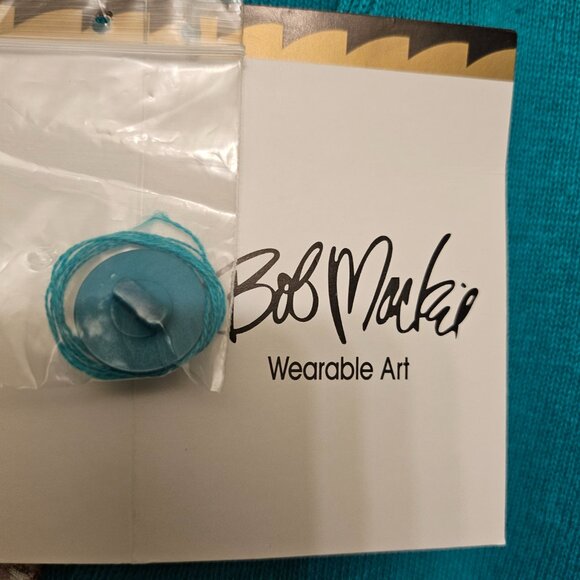 Bob Mackie Wearable Art Cardigan Sweater Dream Catcher - Picture 5 of 14